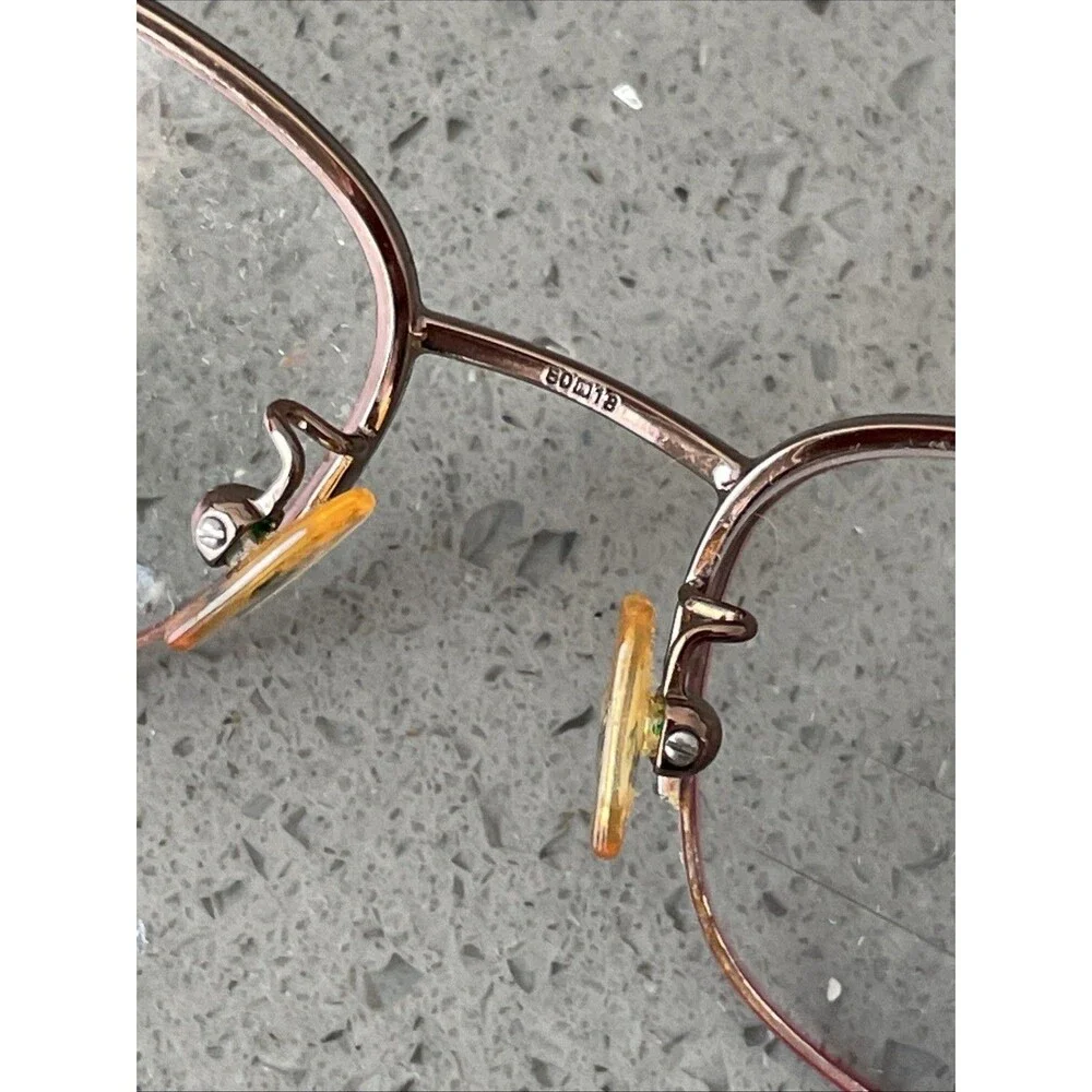 NAUTICA N 7134 005 DARK BROWN 50-18-140 FLEX HINGES Frames ONLY Half Rim Bronze